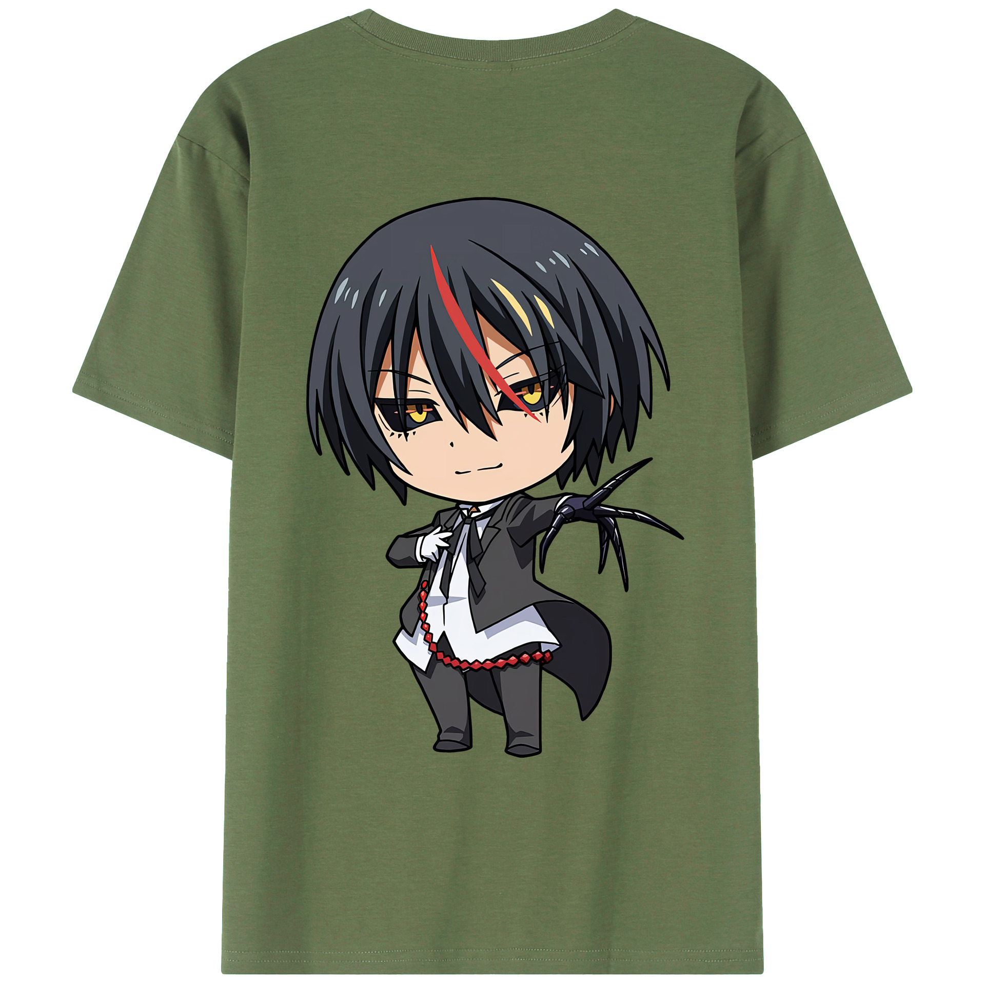 （画像用） 転スラ Regarding Reincarnated to Slime 綿100％ メンズ半袖Tシャツ（バックプリント） 通気性